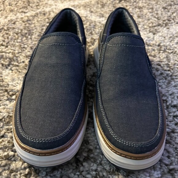 Skechers Moreno - Welmer Casual Memory Slip-On Loafer Shoes –Navy – Men’s Size 9 main image 5
